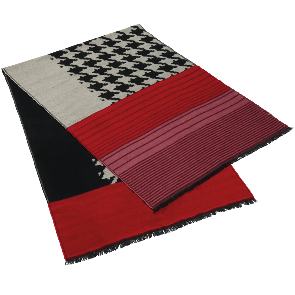 Damen-Wendeschal mit Hahnentrittmuster - Image 3